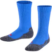 Falke Active Warm anatomische pluche zool merinowol functioneel garen kindersokken meisjes jongens blauw - Maat 23-26