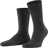 Falke Teppich im Schuh eenkleurig wol sokken heren grijs - maat 43-44