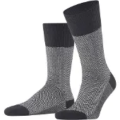 Falke Airport Herringstripe Sok Zwart