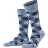 Burlington Tartan gedessineerd katoen sokken heren blauw - maat 40-46