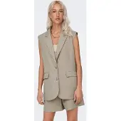 ONLY Gilet 'LINDA' greige
