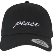 Mister tee Pet 'Peace' zwart / wit