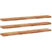 vidaXL Wandschappen 3 st zwevend olieafwerking 160x20x4 cm acaciahout
