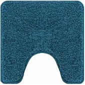 vidaXL Antislip Badmat met Toilet Uitsnede Blauw 50 x 50 cm PP