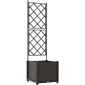 vidaXL Plantenbak Bruin 40 x 40 x 143 cm PP