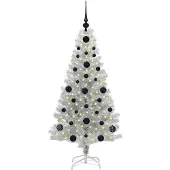 vidaXL Kerstboom Zilver 120 cm PET
