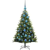 vidaXL Kunstmatige Gehingde Kerstboom 150 LEDs Groen 120 cm PVC en PE