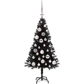 vidaXL Kerstboom Zwart 120 cm PVC