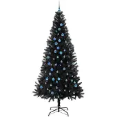 vidaXL Kerstboom Zwart 240 cm PVC