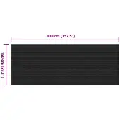 vidaXL Vloermat Zwart 1,5 x 4 m Rubber