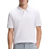 BOSS Heren Polo Phoenix wit (M), Casual, Katoen, Korte mouwen 50560227