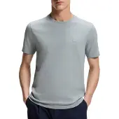 BOSS Heren Grijs T-shirt van Tales (XL), Casual, Katoen, Korte mouwen 50508584