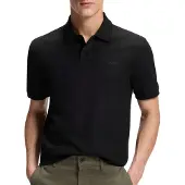 BOSS Heren Zwarte Phoenix poloshirt (XXL), Casual, Katoen, Klassiek, Korte mouwen 50560227