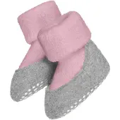 Falke Baby Cosyshoe antislip noppen merinowol huissokken pantoffels meisjes jongens roze - Maat 17-18