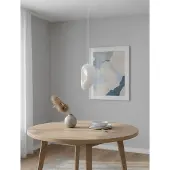 Nova Luce Natuurlijke hanglamp Tempus wit 30cm