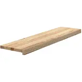 vidaXL Traptreden 2 st 110x30x2 cm onbehandeld massief eikenhout