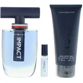 Tommy Hilfiger Impact Eau de Toilette 100 ml + Mini Eau de Toilette 4 ml + SG body & hair wash 100 ml (voor mannen)