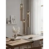 Nova Luce Unieke hanglamp Sano 3-lichts goud