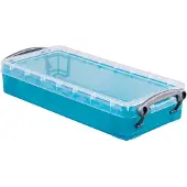 Really Useful Box 0 | 55 liter | transparant helblauw