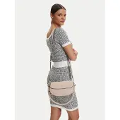 GUESS schoudertas Danya Flap Shoulder Bag Taupe beige