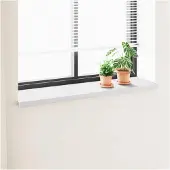 vidaXL Raamdorpel Wit 160 x 40 x 4,5 cm PVC