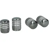 Dunlop Bouchons de valve argent aluminium AV 4 pièces