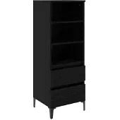 vidaXL Highboard Zwart eiken 40 x 36 x 110 cm Bewerkt hout