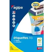 Agipa Universele etiketten, 99 x 32 mm, wit