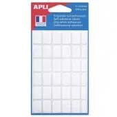 Agipa witte etiketten in etui ft 12 x 18 mm (b x h), 210 stuks, 30 per blad - 13 stuks