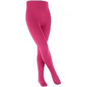 Falke Cotton Touch dun eenkleurig katoen panty kinderen paars - maat 134-146