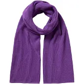 Falke Selection Structured sneldrogend warm wol wintersjaal unisex purper - maat ONESIZE