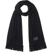 Falke Basic Label Big sneldrogend warm wol wintersjaal unisex zwart - maat ONESIZE