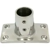 Goldenship Rectangular 90º Base Zilver 22 mm