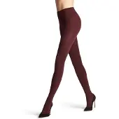 Falke Family eenkleurig katoen panty dames rood - maat 44-46