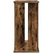 vidaXL - Bijzettafel - Rook - Eiken - 35 - x - 25 - x - 50 - cm - Bewerkt - hout