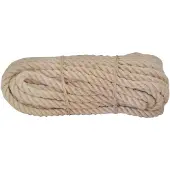 Linotech Jute touw - UN - 14 mm - 20 m - Drie strengen - Natuurlijk - Weerbestendig - Zacht aanvoelend