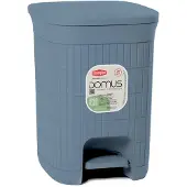 Stefanplast Pedaalemmer 'Domus' - 20 liter - Smoky Blue – Gerecycled kunststof