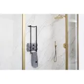 TLF Interieurs Handdoekenrek Denver | TLF Interieurs staal zwart 25x90x20 cm handdoekenhouders | NADUVI