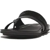 FitFlop Gracie Crystal Leather Strappy Toe-post Slippers