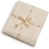 Kayori Goya Plaid Katoen - Deken - 150x220cm - Voor Buiten & Binnen - Zand