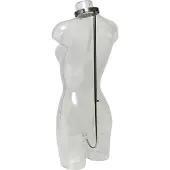 Rimba - Bondagehaak - Collar Met Anaal Haak - Verbonden Met Stang - RVS - Medische Kwaliteit