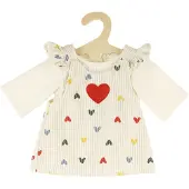 Heless poppenjurk hart confetti - poppenkleding 35-45cm.