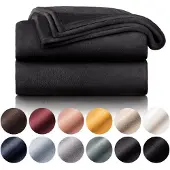 Blumtal - Fleece Deken - Super Zacht Fleece Plaid 130x150 cm - Antraciet