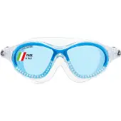Cressi cobra lunettes de natation enfant transparent bleu