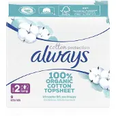 Always Maandverband Bio Cotton Protection Ultra Long Met Vleugels 9 Stuks