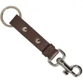 Dolce&Gabbana Heren Zwarte Leren Sleutelhanger