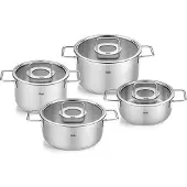 Fissler Pannenset met Glasdeksels Pure Collection (4-delig)