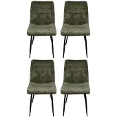 Benoa Eetkamerstoel Lucille Perfect Harmony Groen - eetkamerstoelen set van 4