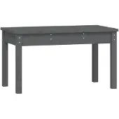 vidaXL Tuinbank 80x44x45 cm massief grenenhout grijs