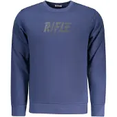 Rifle Blauwe Katoenen Sweater voor Mannen